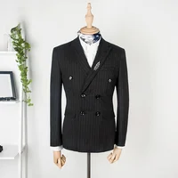 

Blazer mens custom tailor suits stripe suite for men