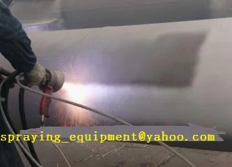 zinc coating machine specialized for welding pipe and welding crack