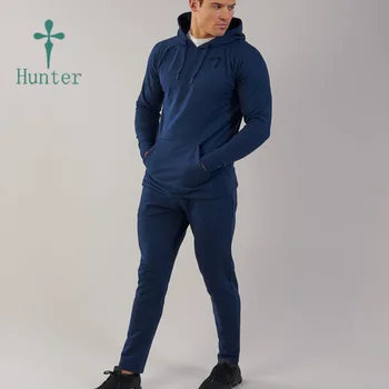 blue joggers outfit men