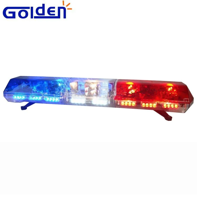 1200mm Red Blue Police Roof Halogen Strobe Warning Led Rotate Light Bar