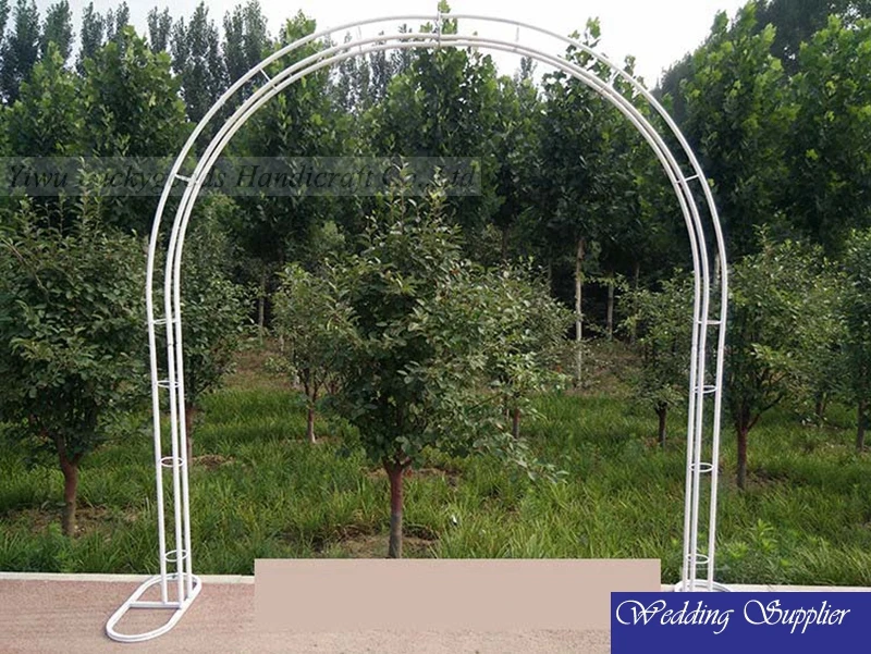 
wholesale white U shape decorative metal wedding arch 