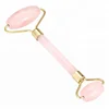Best High Quality Therapy Stone Rose Quartz Nephrite Anti Aging Facial Natural Pink Jade Roller Face Massager