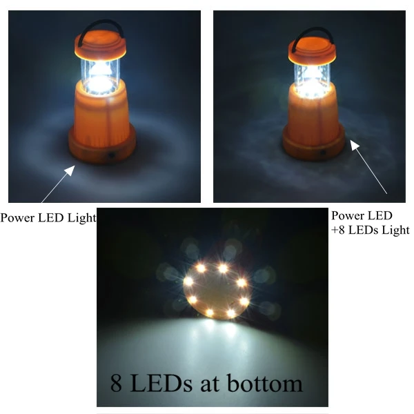 Camping LED Lamp Plastic Telescopic LED Camping Lantern Power LED Lantern
