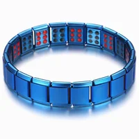 

Great Price Titanium Steel Bracelet Jewelry Bio Energy Health Tourmaline Magnetic Bracelet