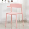 Best price modern miniature furniture Plastic PP armrest stackable dining room chair