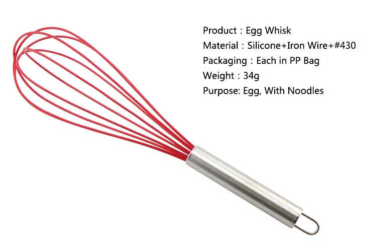 Hot-selling Silicone Coated Egg Whisk