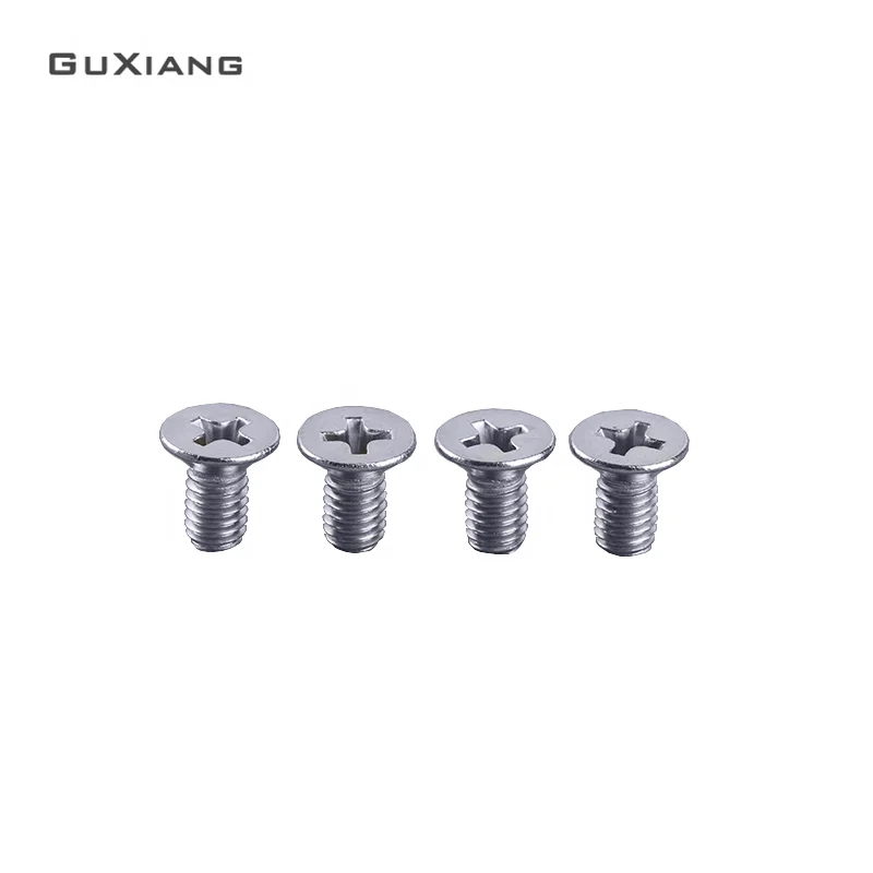 
White Zinc Plated Galvanized Carbon Steel Flat Phillips Machine euro screw 