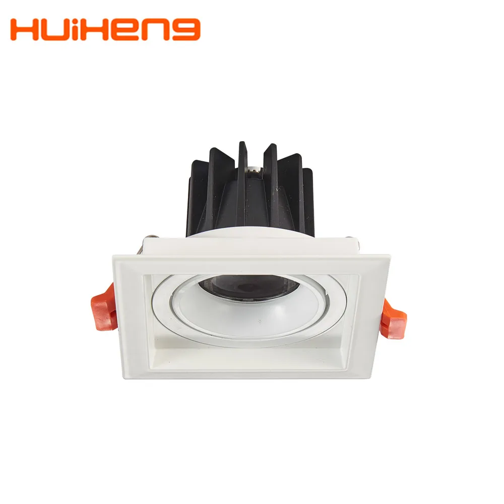HH18 Dimmable Concealed House Commercial Decorative Recessed Celling Square COB Spot Flush Mount Indoor LED Ceiling Light