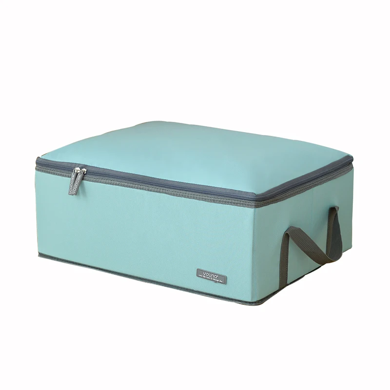 

2020 factory direct wholesale save space storage box with lid foldable clothing quilt toy storage box, As picture