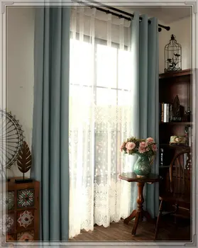 Beautiful Milk Silk Embroidery Curtains For Sliding Glass Door