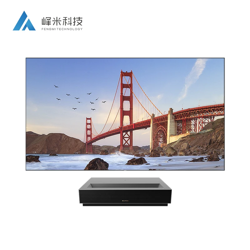 

China supplier Feng Mi Newest Product 64GB Memory 3840*2160p 1700 ANSI lumens home theatre projector 4k