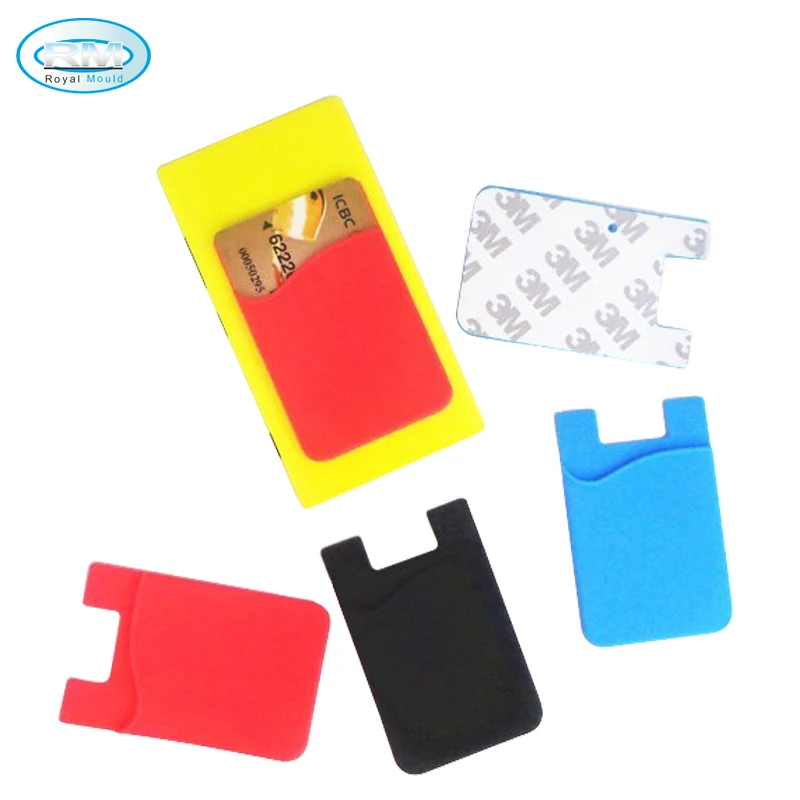 wholesale silicone smart mobile phone wallet pocket card holder