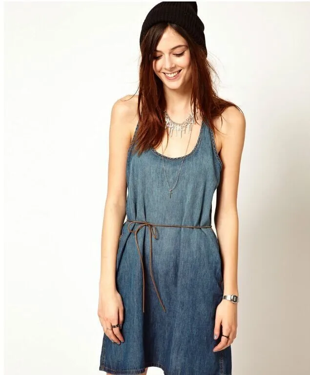 blue jean sundress