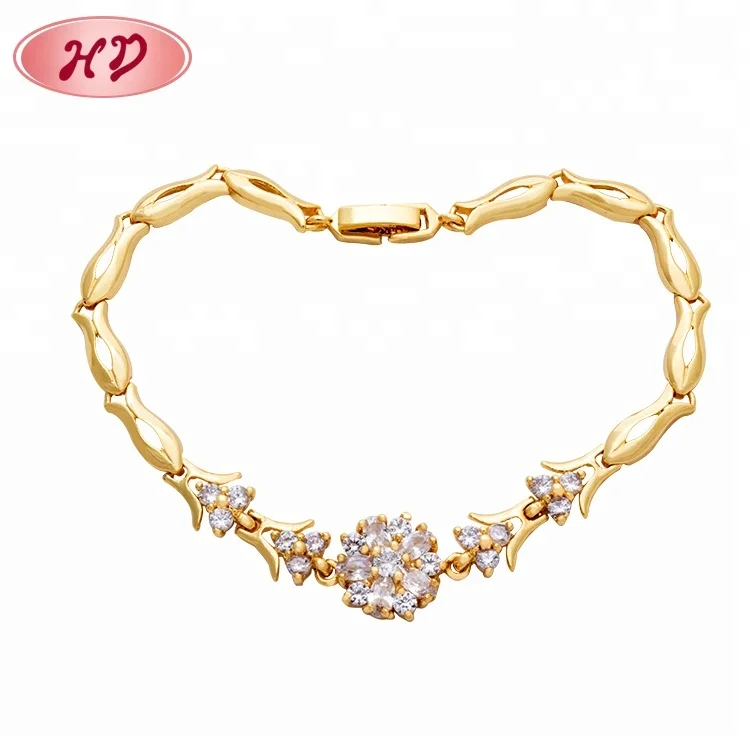 

Custom Fashion Bracelet 2019 Light Weight Korean Gold Bracelet For Girls