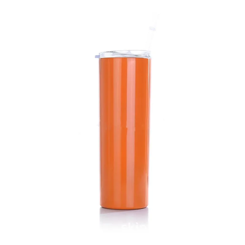 Multicolor New Double Wall Stainless Steel Vacuum OEM 20oz Skinny Tumbler