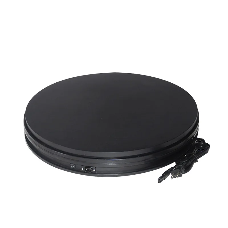 

25cm 360 degree automatic display turntable for Photo box photography, White/black