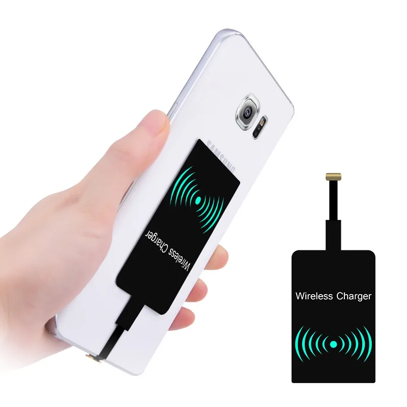 

QI Wireless Charger Receiver Micro USB for Samsung MicroUSB Phones 5V/1A Charging Adapter Universal, White