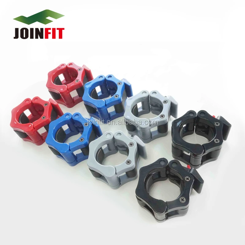 

2Olympics Barbell Collars/Gym Lock Collars, Grey/red/blue/black