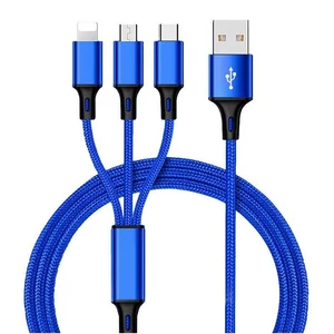 1m Nylon Braided Fast Charging Mobile Phone Cable