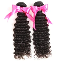 

Unprocessed Human Hair Brazilian Human Hair Extensions Deep Wave Hair Bundles