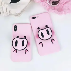 Pig Nose Silicone Phone Case iPhone XS XR Max
