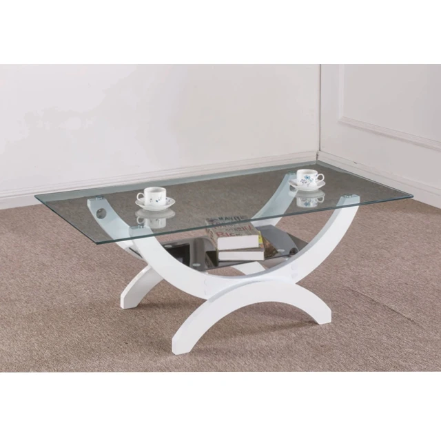Modern Home Furniture Glass Shelves Designs Coffee Table For