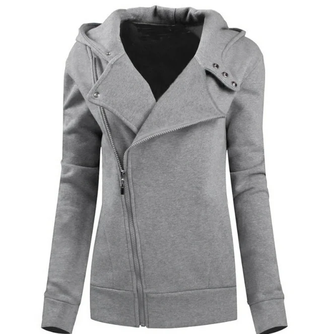 

Female Hoodies Sweatshirt Autumn Winter Long Sleeve Zip Hooded Warm Women Tracksuit Streetwear YY10325