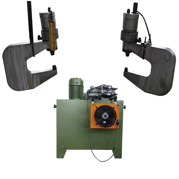 

Automatic hydraulic cold/ hot brake lining riveting machine