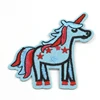 Wholesale sew on felt embroidered applique unicorm shaped animal patch