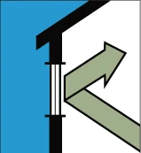 American new construction PVC crank casement window with nailing flange