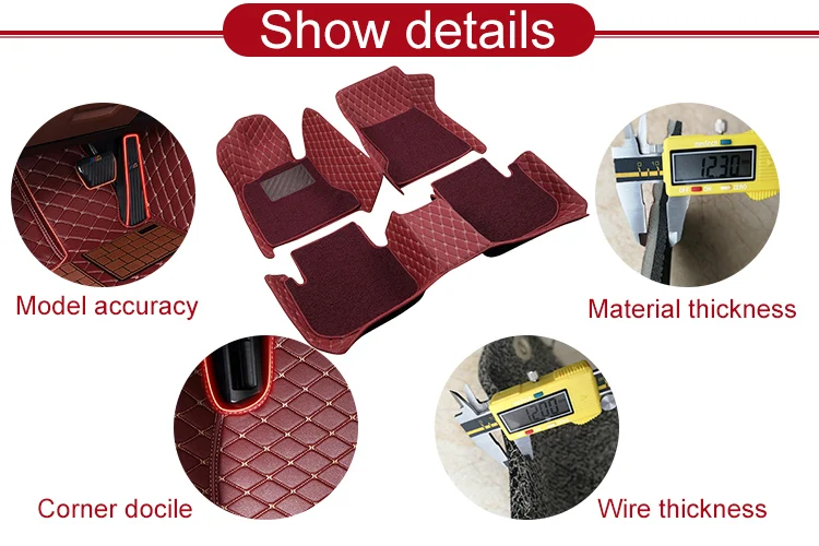 Custom Car Floor Mats Fit for A4 B7 B8 B9 2006-2019 2020 2021 2022 2023 Auto Accessories Foot Carpet