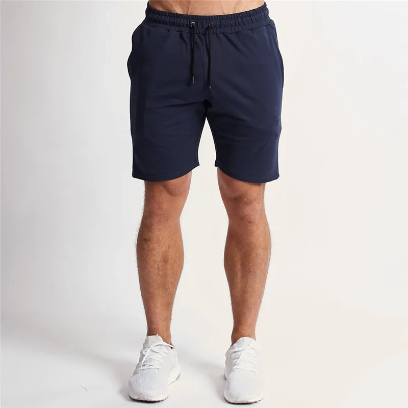 2019 Men cotton spandex sport shorts training mens gym yoga shorts