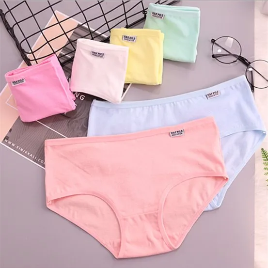 
wholesale candy color solid women underwear panties 