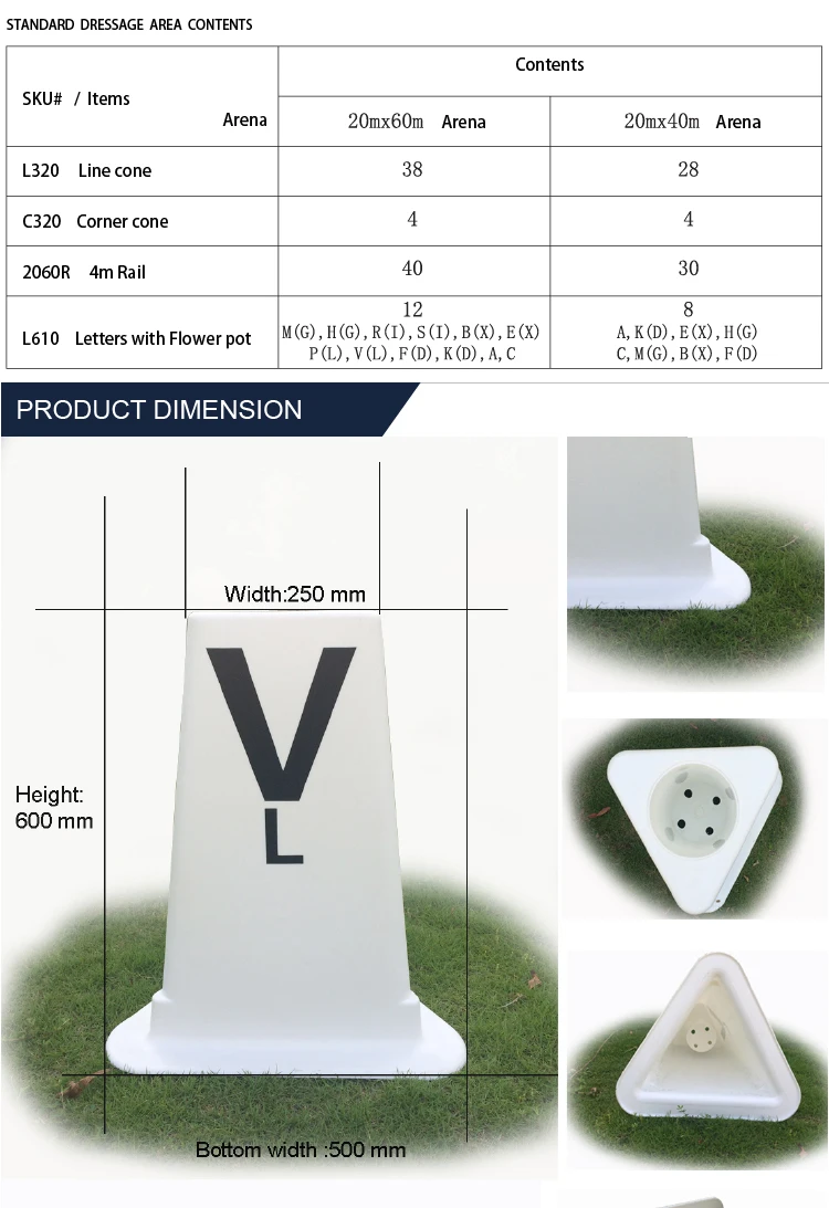 Fentech 20 X 60m White Hdpe Wholesale Portable Dressage Letters For Dressage Arena Equestrian Dressage Marker Buy Portable Dressage Arena Dressage Letter Dressage Marker Product On Alibaba Com