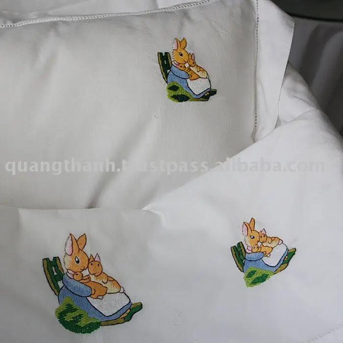cot sheet embroidery designs