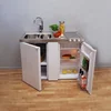 MS 1.2 metre wide Mini Kitchen (no hob), compact and ready-to-use with mini refrigerator