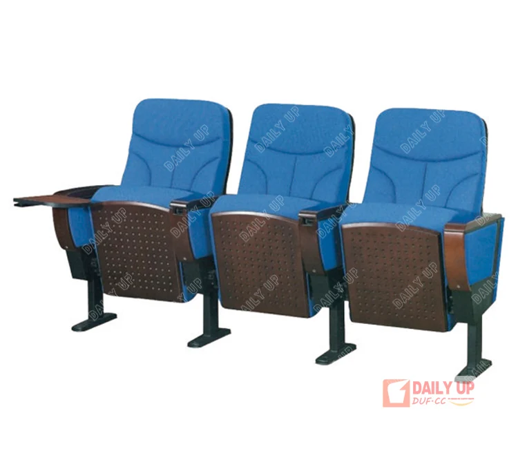 Theater Auditorium Hall Chair Upholstered Padded Chair with Table Top College School Chairs