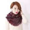 F-3192 new wholesale mixed color women knitted acrylic tassel scarf cheap korea scarf