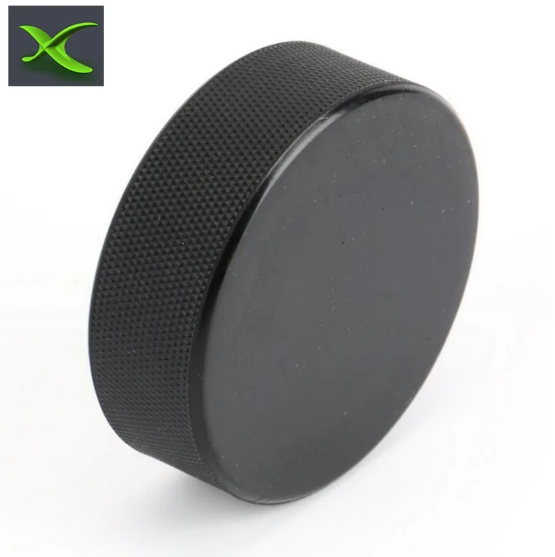 
Low price point official size blank vulcanized rubber ice hockey puck for practice 