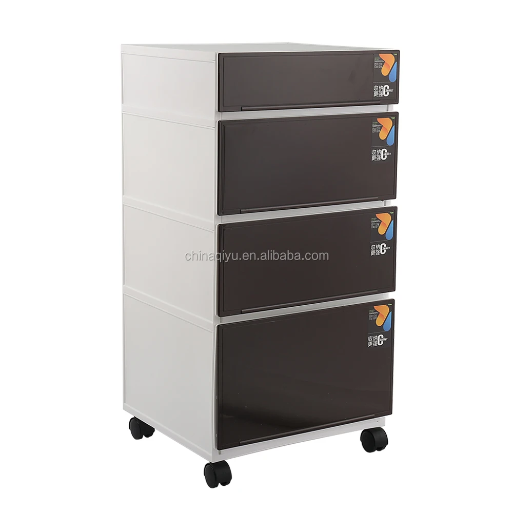 
Modern Home Storage Bathroom Kitchen Living Room Plastic Drawer Storage Cabinet 