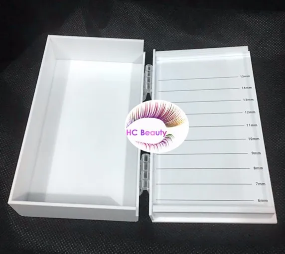 Private Logo Eyelash Extension Acrylic Lash Tray Tile Pallet Tray Box