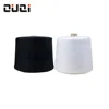 Wholesale cheap price white and black dyed virgin 30/1 100% polyester pes spun yarn iplik for knitting