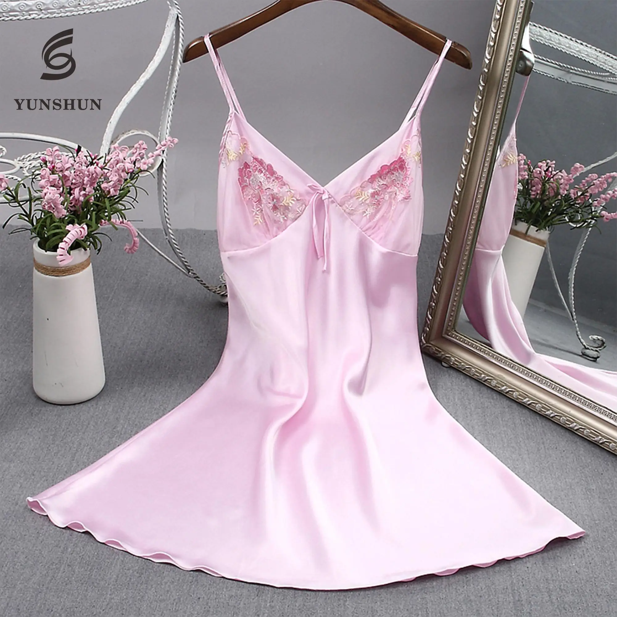 Babydoll Summer Nighties Women Shorts Nightgown Silk Lingerie Night ...