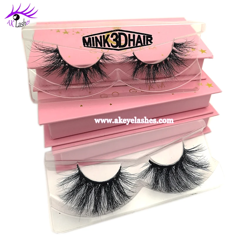 

Factory 25MM Real Mink LASHES 3D 5D long Mink Eyelashes 25MM Sexy Look for Promotion, Natural black