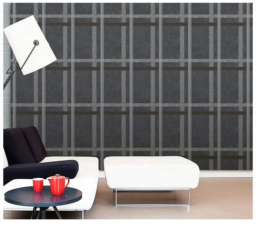 Modern Squares Design High-end Non-woven New 3d Wallpaper