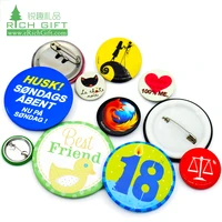 

Custom metal reflective tin printing school security round shape name 38mm cat button badge pin