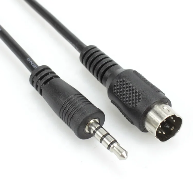 

Custom shielded audio cable 3.5mm TRRS to 6 pin Mini DIN