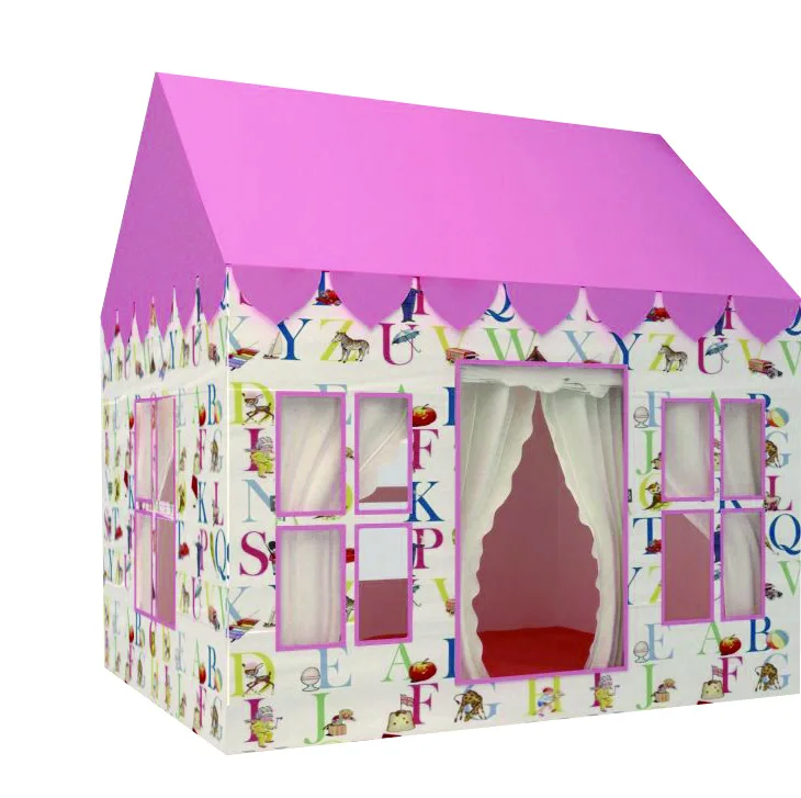 100 Cotton Canvas Playhouse For Kids Indoor Play Tent With Windows