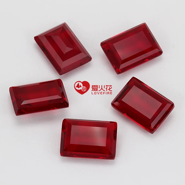 

WuZhou Wholesale Loose Gemstones 3A Rectangle Shape Gem Stone 4*6mm Glass Stone For Jewelry