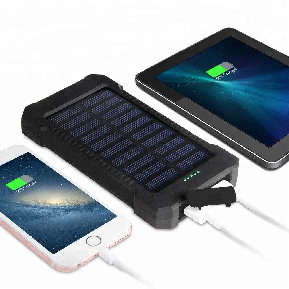 Solar Charger  LAUMOX Solar Power Bank 20000mAh Waterproof Portable Battery Charger for  Android and iOS